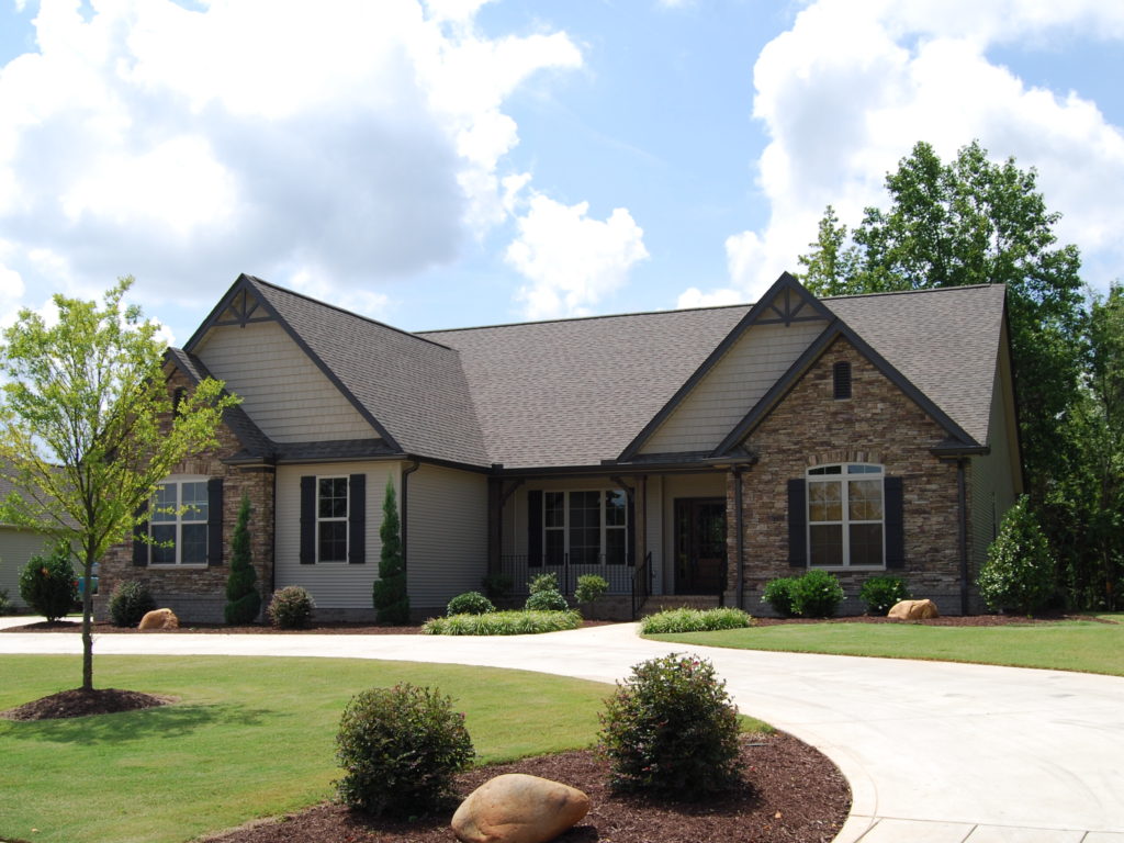 Willow Home Model Exterior with Sweeping Drive
